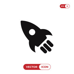 rocket icon vector