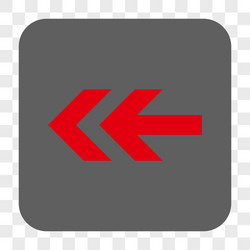 arrow left rounded square button vector image