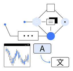 visual representation of data analysis document vector image