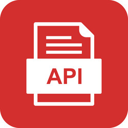 api file document icon vector image