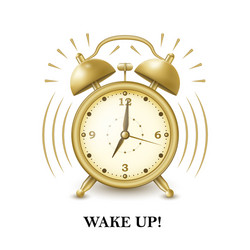 Back to school background with alarm clock vector