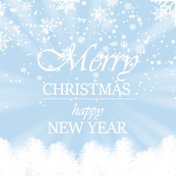 Happy new year and christmas greeting card vector