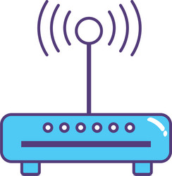 router wifi connection network technology vector image