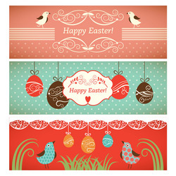 Set of easter elements Royalty Free Vector Image