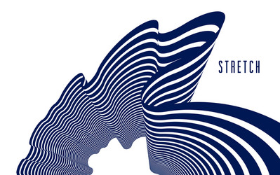 Abstract 3D Line Pattern vector image