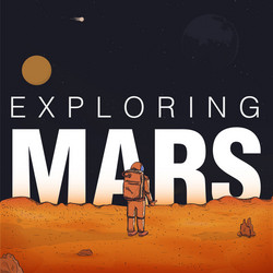 concept exploring colonization of mars astronaut vector image