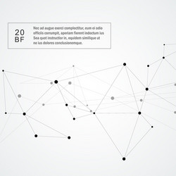 geometric network abstract background vector image