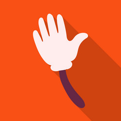 isolated object palm and hand symbol web vector image
