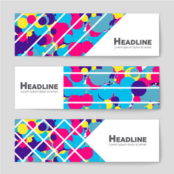 abstract layout background set for art vector image