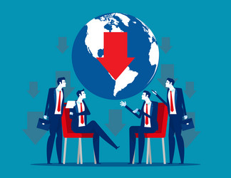 solution for business consulting with support vector image