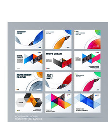 smooth design presentation template with colourful vector image