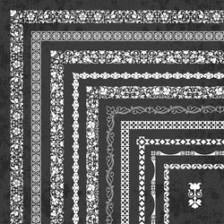 Elegant Chalkboard Border Collection Vector Image