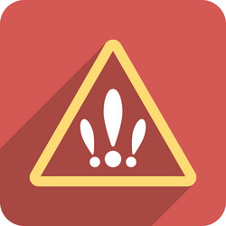Multiple problems flat rounded square icon vector