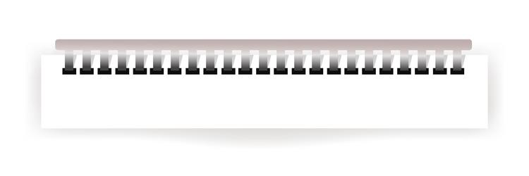 notebook or paper clip binder spirals Vector Image