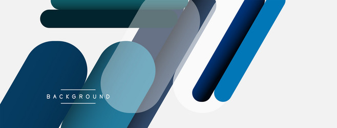 overlapping round shapes and lines background vector image