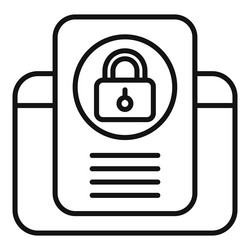 secure mobile phone protecting user data vector image