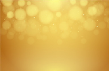 Abstract gold background blurred with bokeh vector