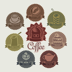 Coffee set vector