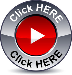 Metallic Click Here Button vector image