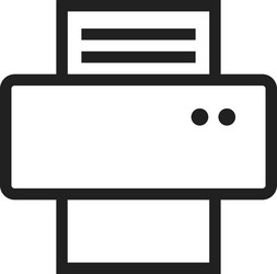 printer view paper icon imagecan also be used vector image