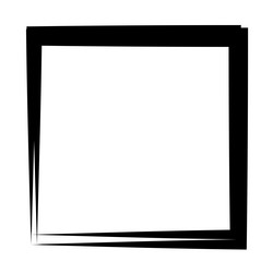 random square contour frame border element vector image