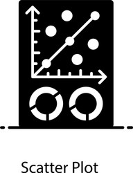 scatter plot vector image