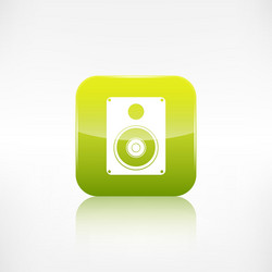 subwoofer web icon application button vector image