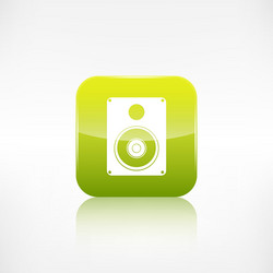 Subwoofer web icon application button vector