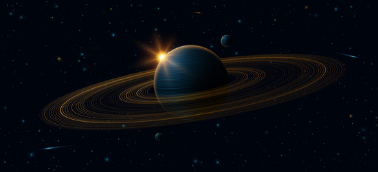 abstract universe background solar system concept vector image