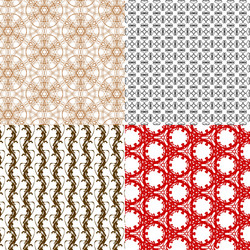 set of pattern modern stylish texture repeating vector image