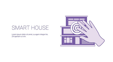 smart house functions technology template web vector image