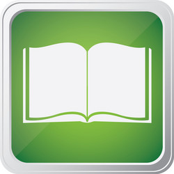colorful square frame button with blank notebook vector image
