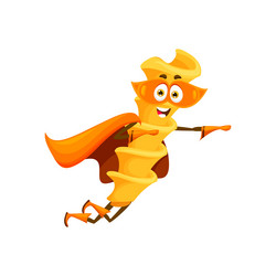 Pasta Superhero Fusilli Vector Image