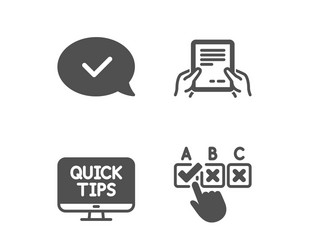 Receive file approved message and web tutorials vector