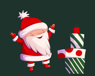 Tall santa claus Royalty Free Vector Image - VectorStock