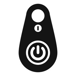 wireless remote control device with power button vector image