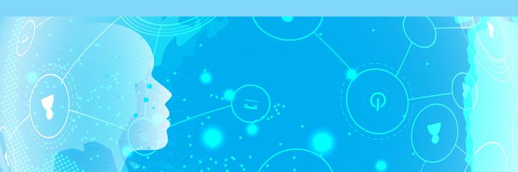 artificial intelligence technology web background vector image