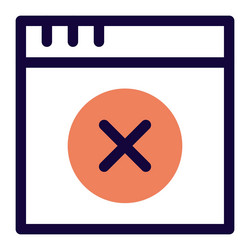 blocked website due to content concerns vector image