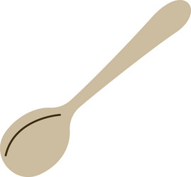 Spoon kitchen utensil Royalty Free Vector Image