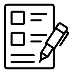 contract icon user interface as a simple sign vector image