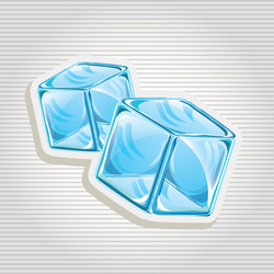 Ice cubes Royalty Free Vector Image - VectorStock