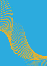 geometric background with wavy line pattern vector image