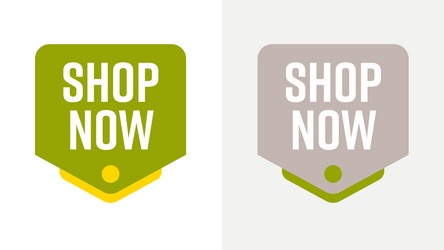 shop now pointer push button for fast purchase vector image
