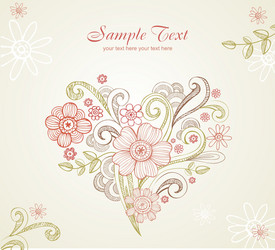 greeting card for wedding or valentine day vector