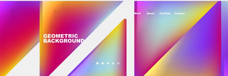 triangle minimal web site page background design vector image
