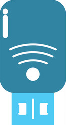 usb memory technology to save data information vector image
