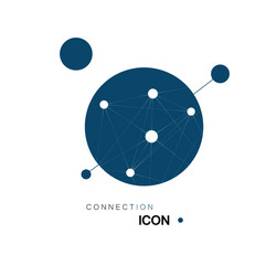abstract technology network and connect vector image