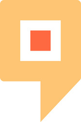 map pin sign location icon marker point button vector image