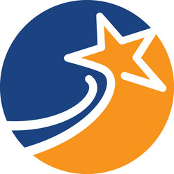 Star logo template vector