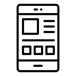 layout icon user interface as a simple sign vector image